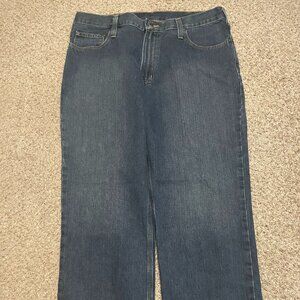 Carhartt Men’s Regular Fit Denim Jeans 38x30 – Casual & Work Pants, Straight Leg